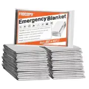 6 Pack Emergency Mylar Blanket, Emergency Blanket Space Blanket Survival