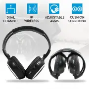 Elinz WIRELESS IR CORDLESS Dual Channel Headphone PAIR