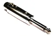 From OZ Quality 6.35mm (1/4") Male Mono to XLR 3Pin Female Adaptor Connector +FP