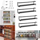 4Pack Wall Mounted Spice Rack Pantry Kitchen Organizer Jar Holder Storage Shelf