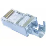 Platinum Tools 100022 Shielded EZ-RJ45 Connector for Cat5e/6, 50/Bag