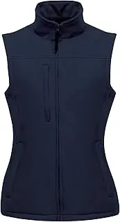 [REGATTA] Womens/Ladies Flux Softshell Bodywarmer/Sleeveless Jacket (Water Repellent & Wind Resistant) (UK Size: 16) (Navy/Navy)