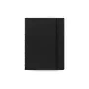 Filofax 256-Pages A5 Notebook Refillable Office Stationery Thick Plain Black