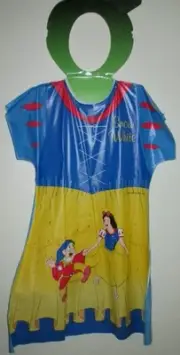 1988 Ben Cooper SNOW WHITE Costume DRESS Kids MEDIUM 8-10 Dwarf VINTAGE NOS