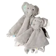 (2) K Luxe Kelly Toy ELEPHANT Stuffed Toy Plush Lovey Rattle Cuddle