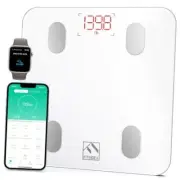 Smart Scale for Body Weight, Bluetooth Body Fat Scale with 10.2"/260mm White