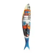 Bordallo Pinheiro Ferry Boat Sardine Figure