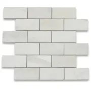 H64XH Golden Beach Moleanos Beige Limestone 2x4 Subway Mosaic Tile Honed