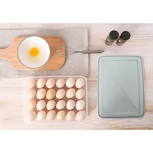雞蛋收納盒24/15格 雞蛋盒 蛋盒 水餃盒 大容量 可疊加 保鮮收納盒 裝蛋 透明可視 透明雞蛋盒 保鮮盒_DH070