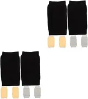 6 Pairs Leggings Brace Elastic Sleeve Winter Leg Brace Pad Stabilizers Warmers Cover Leg Warmers Sleeve Fitness Sleeve Pads Outdoor Combed Cotton Leg Sets Miss