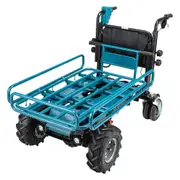 Makita (18V x 2) Cordless Wheelbarrow with Manual Dump & Pipe Frame Skin Only-DCU604Z