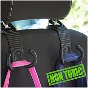 ALLTOOLS Car SUV Seat Headrest Hooks Back Hanger Holder Hang Purse Grocery Bag Handbag Cloth Coat Universal Vehicle Storage Organizer Gadget Car Accessories for Mom Women Men