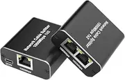 VENEKA LAN Splitter 1 to 2, 1000 Mbps Ethernet Splitter 2 Port Gigabit Network Splitter for Computer, Hub, Switch, Router Replacement