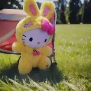New Hello Kitty Easter Plush Chicken Danc