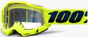 100% Accuri II OTG Essential Motocross Goggles, black-yellow for Men Black Yellow