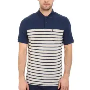Ben Sherman - Slub Breton Striped Mens Polo Shirt
