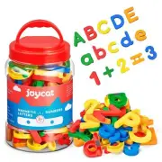 JoyCat 78 Pieces Magnetic Letters Numbers Alphabet Fridge Magnets ABC 123 Pre...