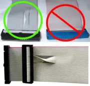 short 3.5"FD/Floppy Single/1 device/drive Flat Ribbon Cable/Strap/Wire 1ft 12"
