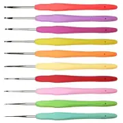 Paquete de 10 agujas de crochet con mango ergonómico para manos artríticas