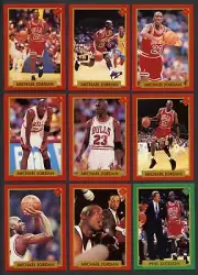 NINE 1991 Tuff Stuff Jr Michael Jordan Investment Group of 9 Chicago Bulls PHIL