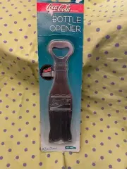 Coca-Cola 1995 #8905 7" Zinc Plated Bottle Opener- NOS!