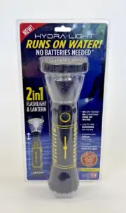 Hydra Light Water Powered Flashlight Lantern No Batteries Needed New In Package