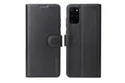 For Samsung Galaxy S20+ Plus Case iCoverLover Genuine Leather Wallet Cover Black