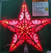 Red Star Battery-Operated LED Christmas Tree Topper, 9", by Holiday Time