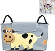 XLKJ Pram Organiser, Children's Buggy Bag, Stroller Organiser, Multifunctional Storage Bag, Stroller Organiser, Baby Changing Bag, Pram
