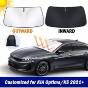 New Thick Foldable Windshield Sun Shade for KIA Optima/K5 2021+ UV Block Visor (for: Kia)