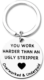[Xiyantiji] Employee Appreciation Gifts for Women Men Coworker Leaving Keychains Funny Thank You Going Away Gifts for Coworkers Friends Office Team Retirement Gifts Keychain for Employees Colleague