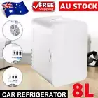 2 in1 8L Mini Fridge Home Car Drinks Beauty Freezer Cooler & WARMER Refrigerator