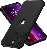 ORETECH Designed for iPhone 13 Pro Max Case with[2 x Tempered Glass Screen Protector][Camera Protection] [Military Grade Protective] Full Body Shockproof Bumper Case for iPhone 13 Pro Max - Black