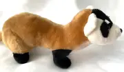 Wild Republic BLACK FOOTED FERRET Tan White Plush Stuffed Animal 14" Wild Life