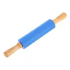 7.5 Inch Silicone Rolling Pin, Small Dough Roller, Blue