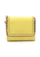 二奢 Pre-loved Stella McCartney Falabella Small trifold wallet Fake leather Light yellow