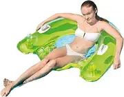 Intex Sit N Float Inflatable Lounge, 60" X 39" (Colors May Vary)(2 Pack)