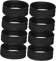 [LOORGVEL] 8pcs Exercise Headbands for Gym Thin Elastic Athletic Headbands Moisture Wicking Sports Bands for Men Women Comfortable Fit for Running Yoga Soccer Workouts