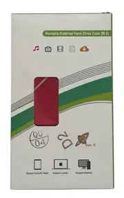 NEW Portable External Hard Drive Case (M.2) 2 TB - D2 Red