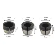 Collet Chuck Power Tool 3pcs Carbon Steel Collet Chuck Electric Router
