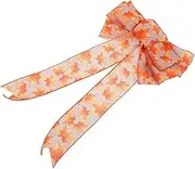 HORIALENCE Large Fall Bows Autumn Tree Topper Decor for Thanksgiving Christmas Weddings Versatile Indoor Outdoor Use Durable Easy Installation for Festive Atmosphere