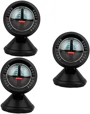 ULTECHNOVO 3pcs Car Inclinometer Level Tilt Gauge Vehicle Angle Indicator Gradient Meter High Sensitivity Easy Reading