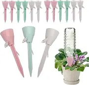 15Pcs Self Watering Planter Insert,Adjustable Self Watering Spikes Plant Watering Bulbs with Slow Release Control Valve Plant Watering Spikes for Garden Flowerpot(Colorful)