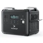DOCROOUP 2000W Solar Power Station with LiFePO4 1997Wh Battery for Phone Tablet Home Camping Emergency