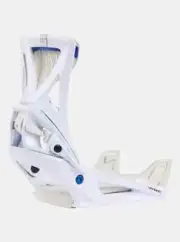 BURTON 25 GENESIS REFLEX STEP ON SNOWBOARD BINDINGS, MEDIUM, WHITE, NEW