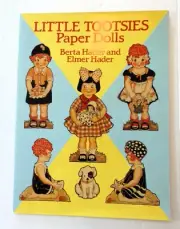 Vintage Little Tootsies Paper Dolls 1990 New old stock Book measures 12X9"