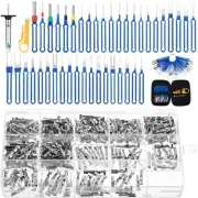 333 Pcs Terminal Pin Removal Tool Kit Includes 43 Pcs Pin Extractor Tool Depi...