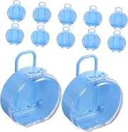 [GREENADSCAPE] 12 pcs Mini Suitcase present Boxes Round Wedding Candy Containers Small Decorative Favor Boxes for Jewelry and Party Supplies Portable Lightweight Design