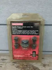 Vintage Craftsman Router Bit Connector Adapter Kit Quick Change 1/2" Set 02