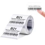 Label Maker Tape Compatible for NIIMBOT B21/B1/B3S, Barcode Price Label Printer